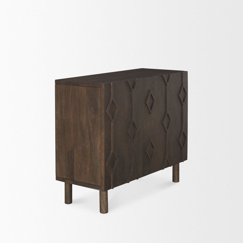Aprile Accent Cabinet, Dark Brown