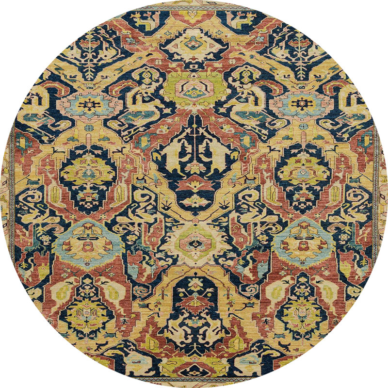 Tapis abstrait moderne 2752, Rond 6 pi