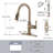 Single Handle Pull Down Sprayer Kitchen Faucet With 3-Spray Modes In Spot Free Stainless Steel-110975875