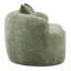 Canapé courbé avec accoudoirs arrondis, canapé à compression avec 2 coussins, crème pour petits espaces