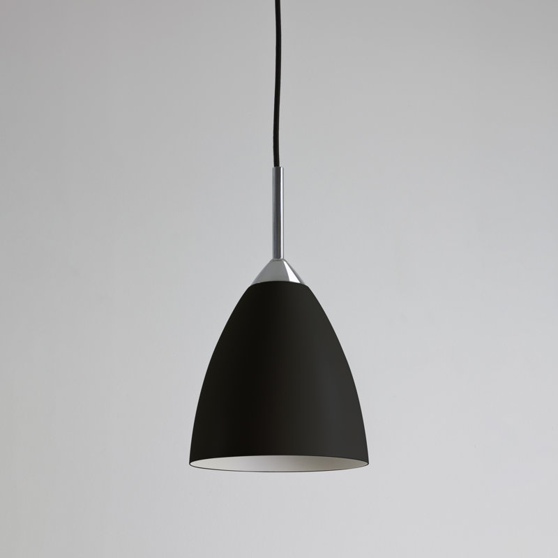Joel 1 - Light Pendant, 11.81" H x 6.77" W x 6.77" D, Matt Black