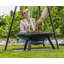 87cm Round Steel Fire Pit Log Grate