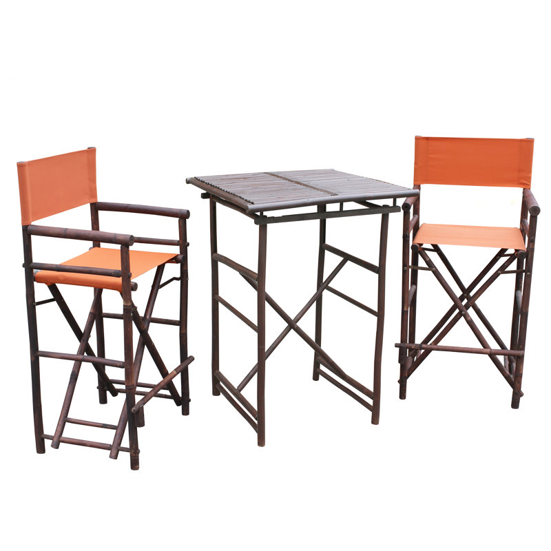 Gupton 2 - Person Patio Dining Set with Square Table, Pottery