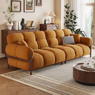 Coussin modulaire orange en polyester