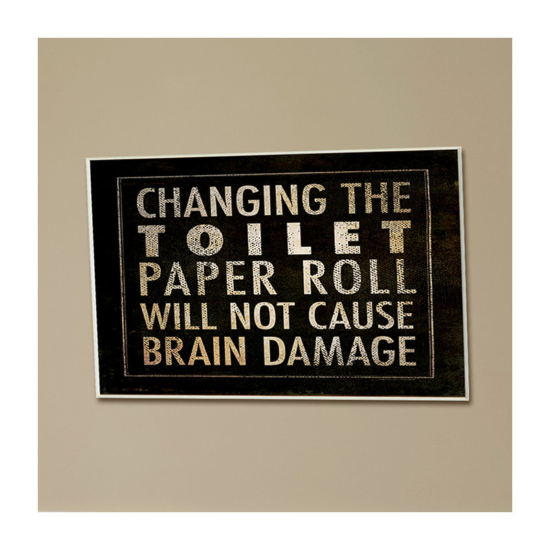 Ehme «Changer le papier hygiénique», art textuel