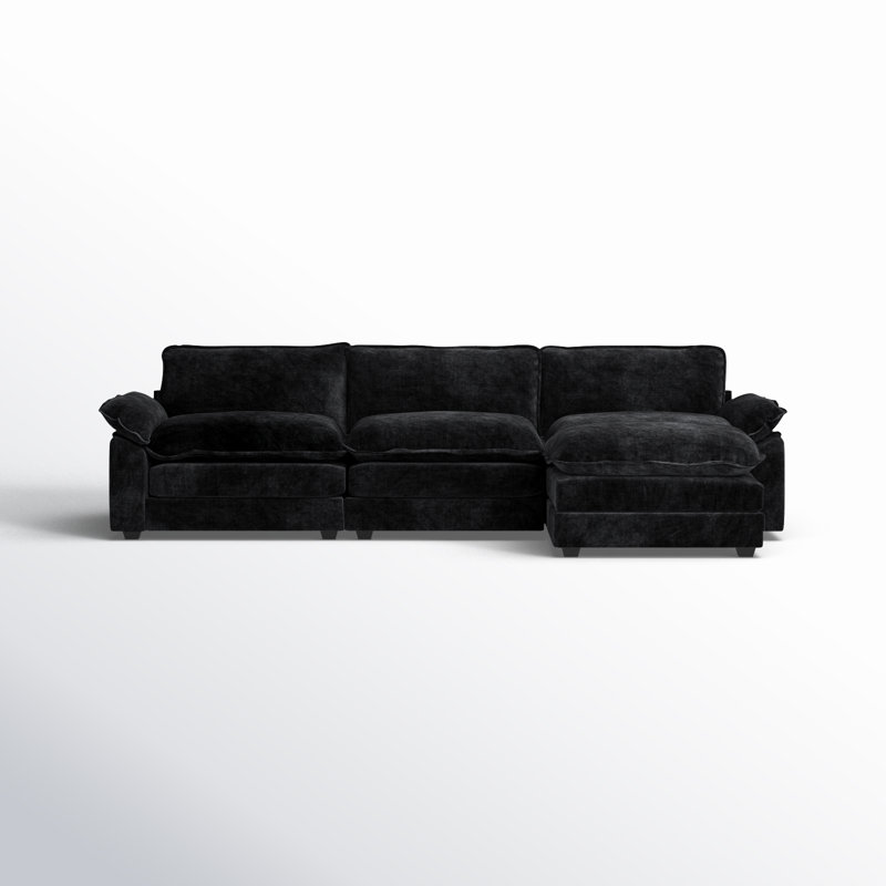 Avrilynn 120'' Upholstered Cloud Sofa & Couch with Ottoman