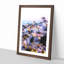 The Santorini Skyline In Greece - Single Picture Frame Painting on MDF-56855582-56855587