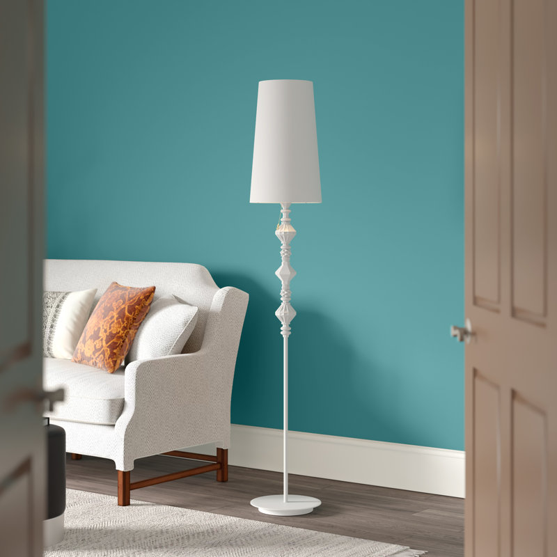 Belle de Nuit 71.26" LED Floor Lamp, White/Blue