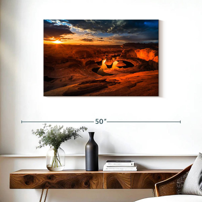 Alvord Reflection Canyon Sunrise, 24" H x 36" W