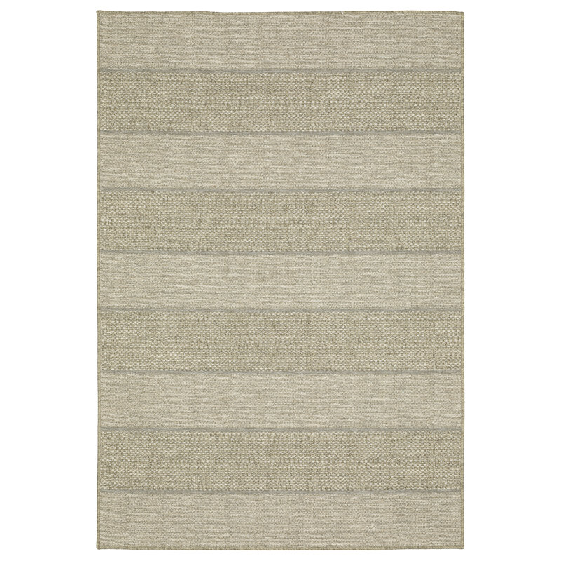 Striped Indoor / Outdoor Rug, Rectangle 3'3" x 5'