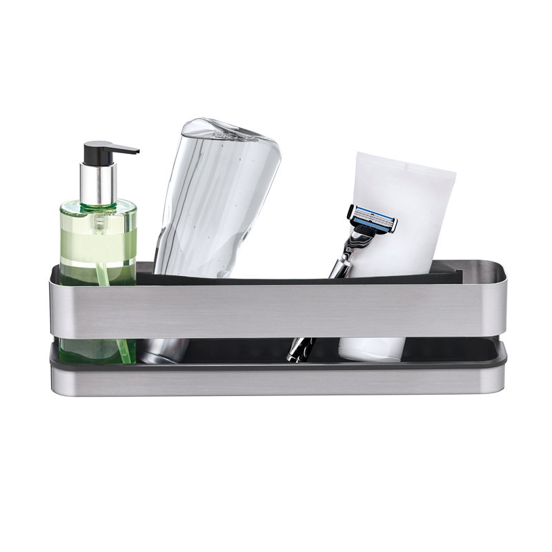 Tablette de douche NEXIO, H 3,3465 po x l 13,3858 po x P 4,7244 po, Acier inoxydable mat