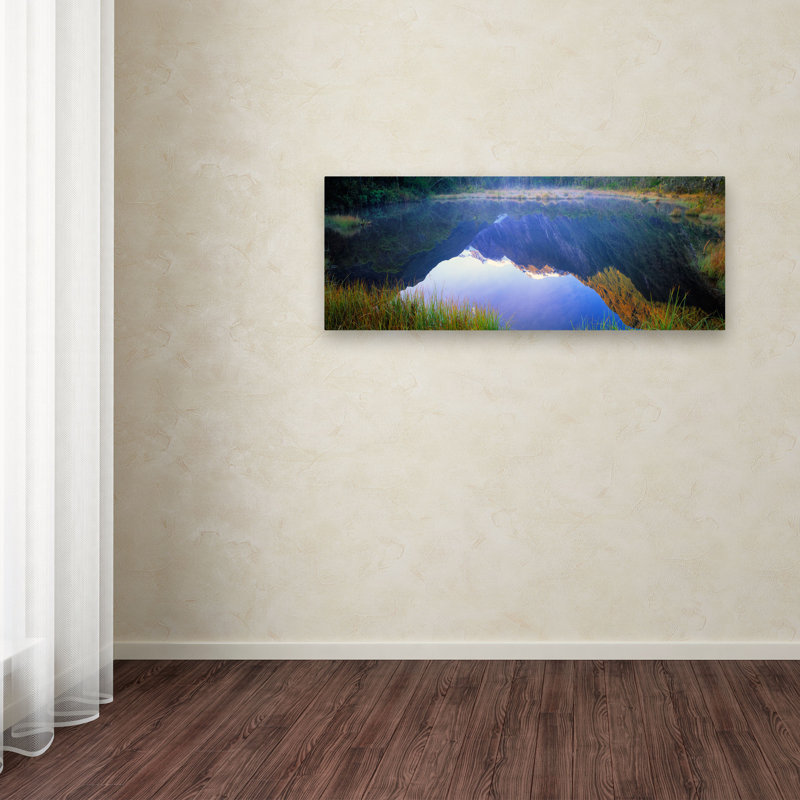 "Peters Pool, Franz Josef, NZ" by David Evans Photographic Print on Wrapped Canvas, 10" H x 32" W x 2" D
