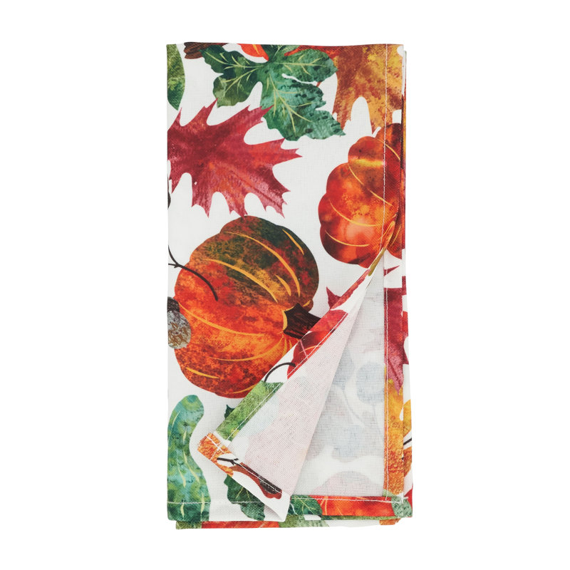 Folium Collection Polyester No Pattern Rectangle Napkin
