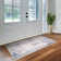Sorbus Area Rug, Machine Washable, Non-Slip, Low Pile Indoor Carpet with Rubber Backing - Blue (Drift)