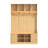 Extra Large Hall Tree with Bench and Shoe Storage, Multi-Purpose Entryway Bench with Coat Rack, 5 Double Hooks and 8 Open Compartments-130058335