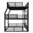 Full/Full XL Over Queen Over Queen Bunk Bed, Metal Triple Bunk Bed With Safety Guardrails, Heavy-Duty Bunk Bed With Noise-Reduced Design, Black-142196330