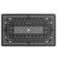 Cet ensemble de salle à manger en fonte d'aluminium toutes saisons comprend des chaises pivotantes et une table rectangulaire avec cadre noir-874790981-878045725