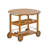 Modern Rustic Acacia Wood Outdoor Bar Cart with Foldable Top & Removable Trays