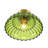  Moncia Modern 11.8" Fluted Antique Brass Glass Semi-Flush Mount Ceiling Lightfor Entryway Hallway-36170011