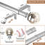Tringle à rideaux robuste 1 po 32 à 144, tringle à rideaux simple décorative longue, extrémité en boule de verre-1664778300-1839165897