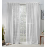 Belgian HT Synthetic Sheer Curtain Pair