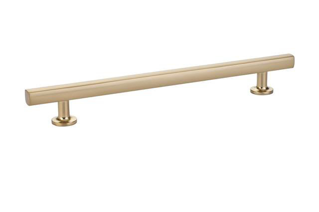 Trinity Bar Pull, Satin Brass, 8"