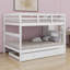 Lit superposé avec lit gigogne, rangement et garde-corps pour la chambre à coucher-1058357866