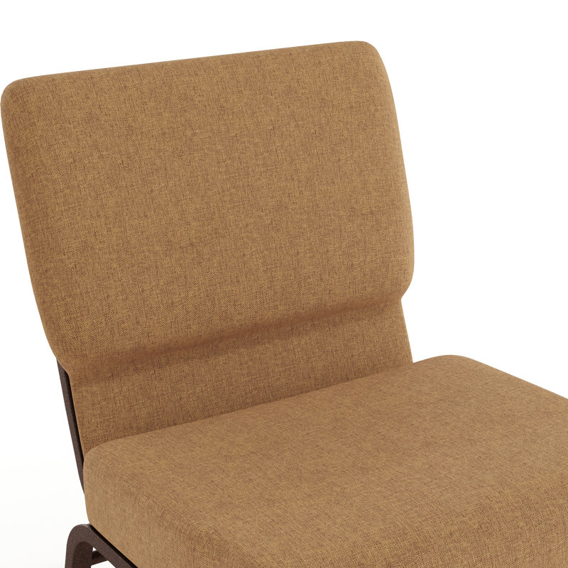 Chaise de jardin empilable 21 po Maevis, Cuivre, Brun
