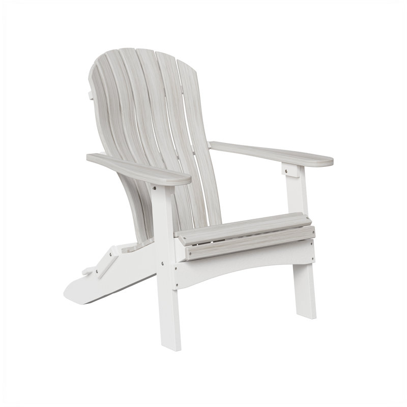 Chaise Adirondack pliante Berlin Gardens, Coquillage avec blanc