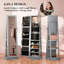 Miroir robuste, miroir pivotant sur 360 °, avec tablettes de rangement-216224600