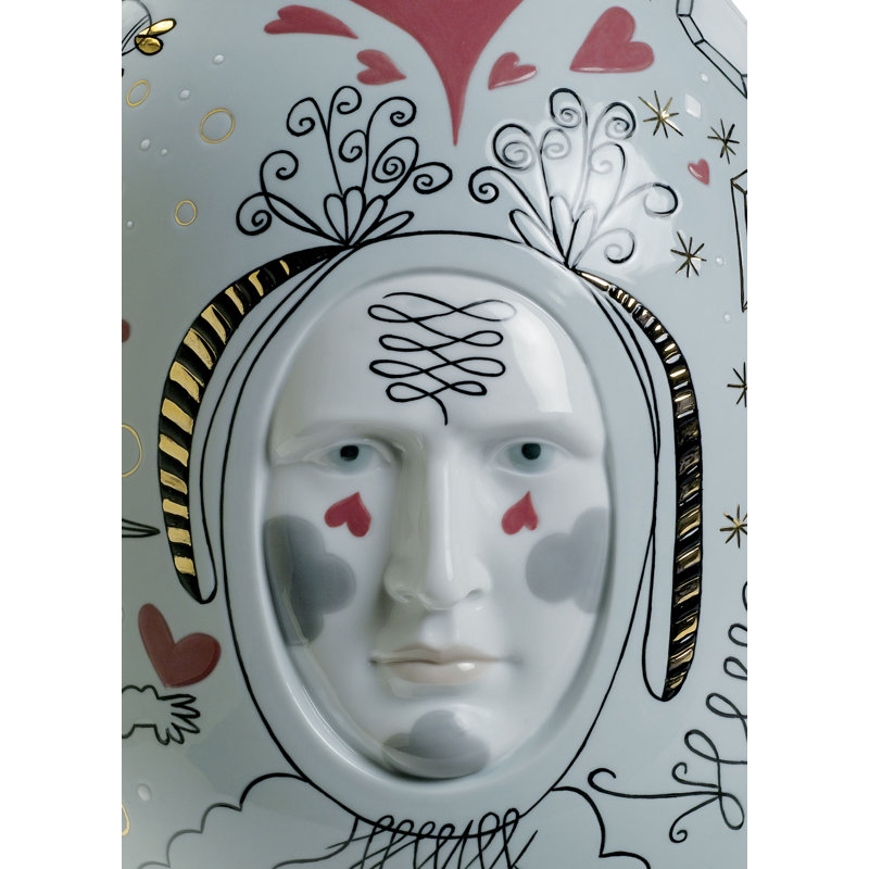 Fantasy Gray 15.35" Porcelain Table Vase