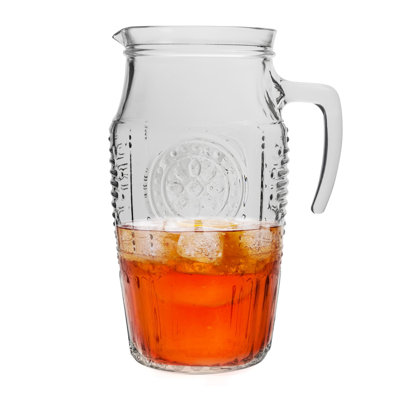 Romantic Glass Water Jug - 1.8 Litre - Clear