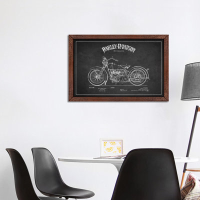 Harley-Davidson by Aged Pixel - Print on Canvas