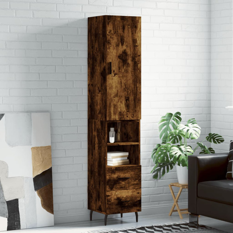 Alfo 180cm H x 35cm W Bookcase