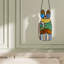 13" H Crazy Cat-Stained Glass Window Panel