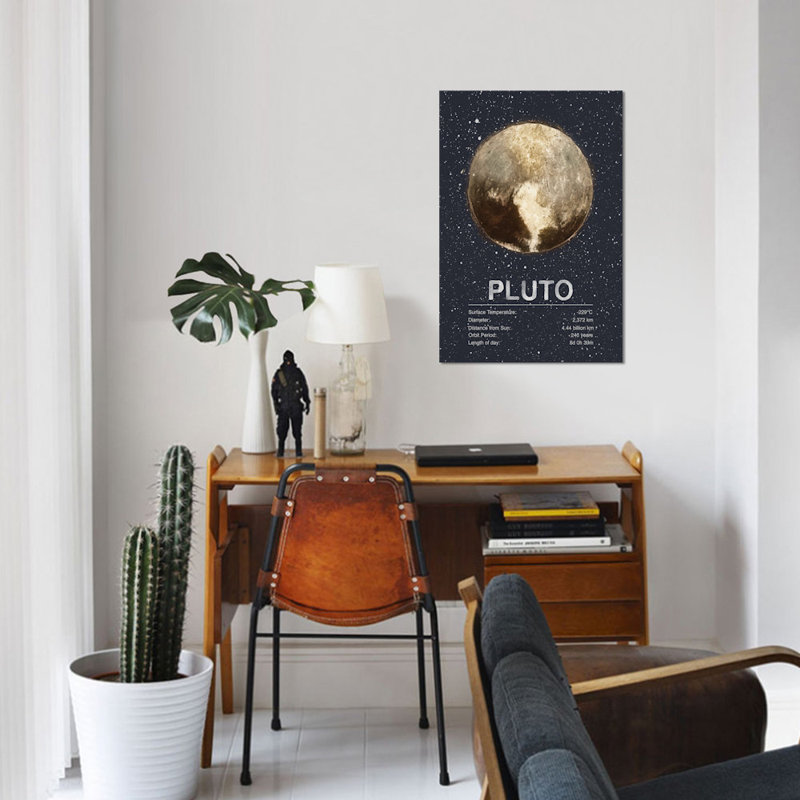 " Pluto " by Tracie Andrews, 26" H x 18" W x 1.5" D, No Mat, Wrapped Canvas