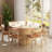 Round Solid Wood Base Dining Table for 6 , 47" Circular Tabletop