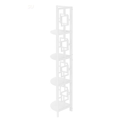 Étagère d'angle contemporaine en métal, 4 niveaux, 62 /
