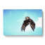 Flying Great Grey Owl In Abstract - Wrapped Canvas Painting-55315924
