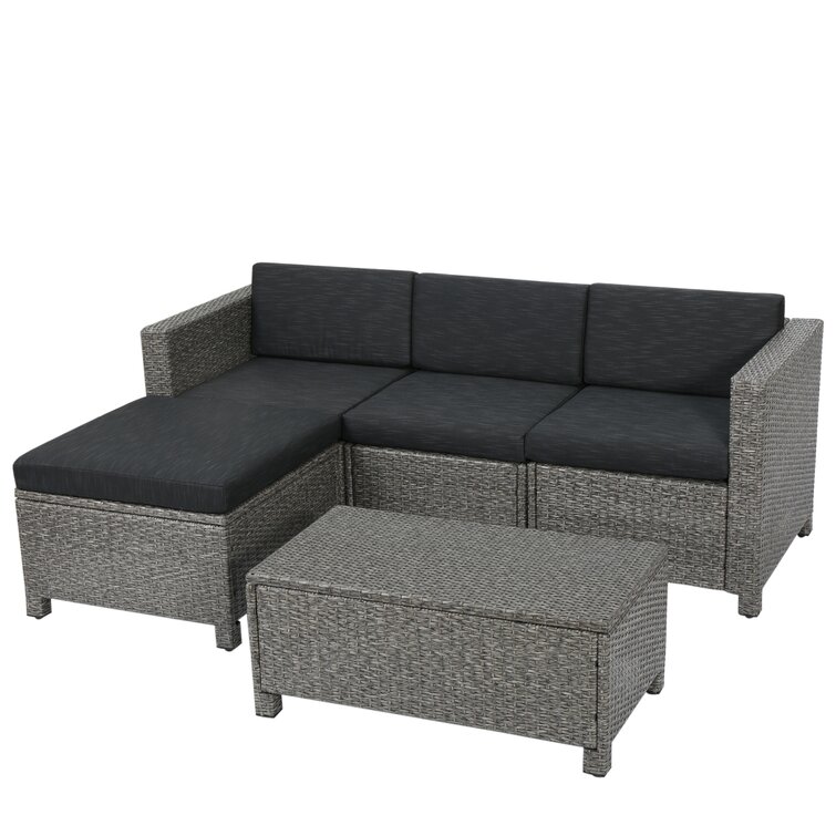 Arville 3 - Person Outdoor Seating Group with Cushions