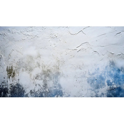 Blue Abstract Plaster Wall Mural