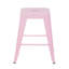 Tabouret à hauteur de comptoir 24 po, ensemble de 2 tabourets de bar en métal sans dossier, non empilable, amovible et facile à assembler, conception peu encombrante pour îlot de cuisine, bar, café et salle à manger-445325846
