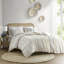 Housse de couette multicolore 100% coton avec chenille - pour le charme, la fermeture à boutons, la literie confortable
