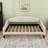 Full-Size Upholstered Tufted Daybed with Wood Slats