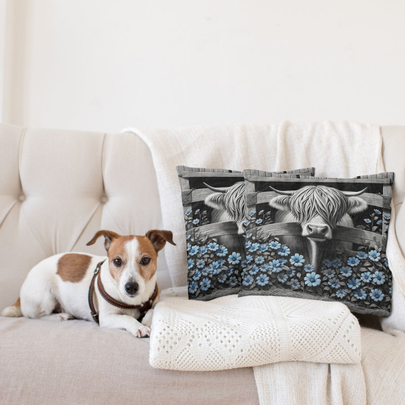 Reversible Pillow Cover, 18"H x 18"W