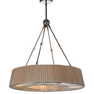 8 - Light Dimmable Drum Chandelier