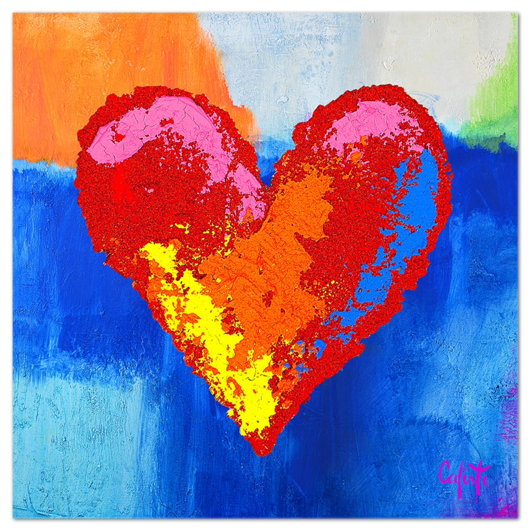 Acrylbild Heart Abstract Background von Stefano Calisti