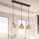 Luminaire suspendu pour îlot de cuisine 3 lumières Bangor