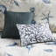 Édredon en coton bleu pour très grand lit - motif assorti et envers foncé 200Tc-129129121