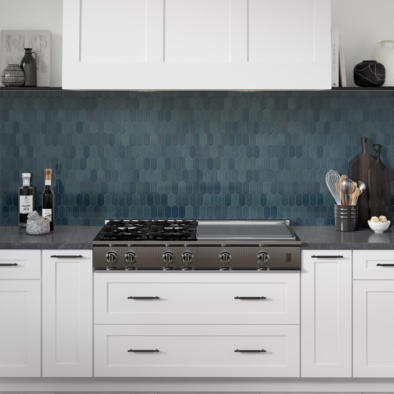 Omni™ 10" x 12" Porcelain Honeycomb Mosaic Tile, Navy